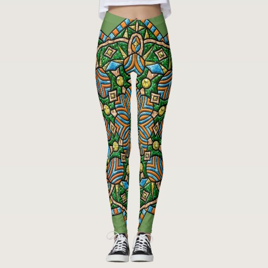 Leggings Médaillon de soucis (Devant)