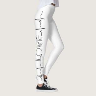 Leggings Médicale Amour Coeur Beat Nurse Fun Valentine