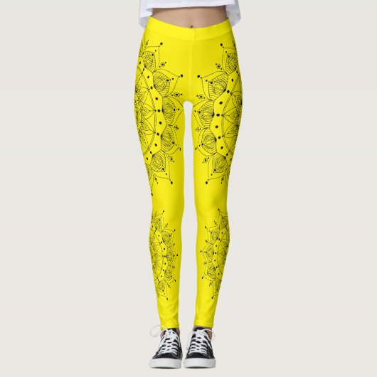 Leggings Meditation - Mandala Symbol  (Devant)