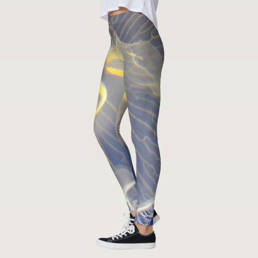 Leggings Méduse bleu et jaune (Gauche)
