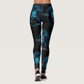 Leggings Méduse commune dans l'espace sous-marin (Dos)