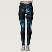 Leggings Méduse commune dans l'espace sous-marin (Devant)
