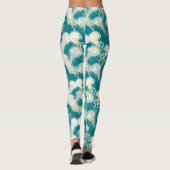 Leggings Méduse Dans L'Océan Bleu Été Saison (Dos)