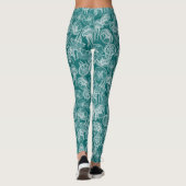 Leggings méduse de lune turquoise (Dos)