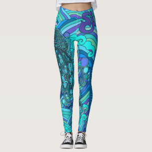 Leggings Méduses de méduses d'incident de bâtonnet de