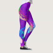 Leggings Méduses sur le pourpre - guêtres (Droite)