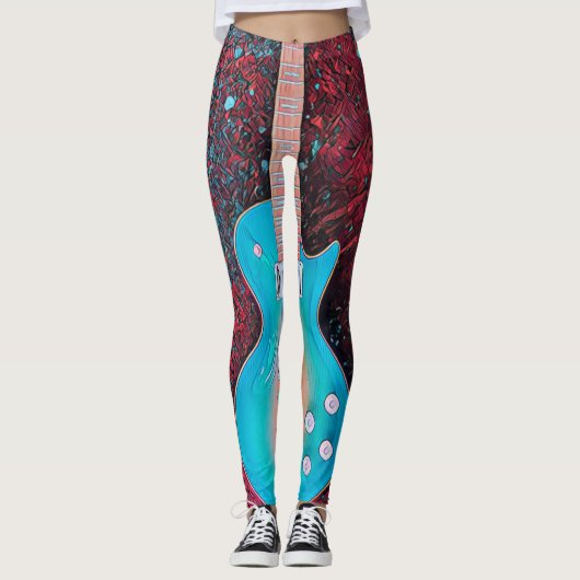 Leggings Meilleur guitariste (Devant)
