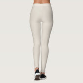 Leggings Meilleur vendeur de blanc crème ivoire couleur sol (Dos)