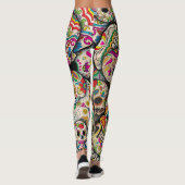 Leggings Meilleure vente Motif crâne sucre (Dos)