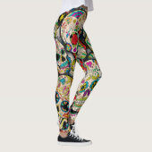 Leggings Meilleure vente Motif crâne sucre (Droite)