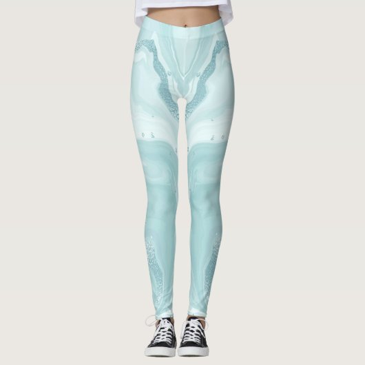 Leggings Meilleures légendes d'aquarelle pour l'apparence r (Devant)