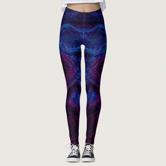 Leggings Meilleures légendes d'aquarelle pour une pop de co (Devant)