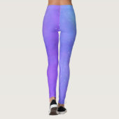 Leggings Mélange de bleu violet bleu ciel céleste (Dos)