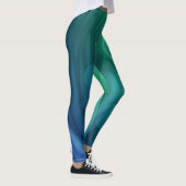 Leggings Mélange De Couleurs Bleu Et Vert Doux Vortex (Droite)
