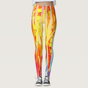 Leggings Mélange de teintes colorées éclatantes