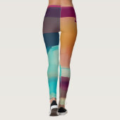 Leggings Mélange de tons rétro colorés (Dos)