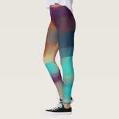 Leggings Mélange de tons rétro colorés (Gauche)