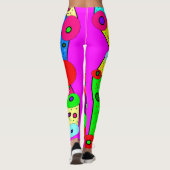 Leggings Mélange Dolly motifs gras couleurs vives (Dos)