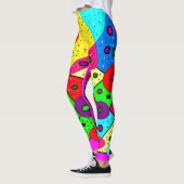 Leggings Mélange Dolly motifs gras couleurs vives (Gauche)