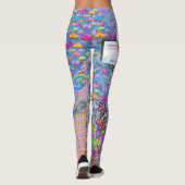 Leggings Mélange du cerveau de Vaporwave (Dos)