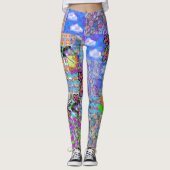 Leggings Mélange du cerveau de Vaporwave (Devant)