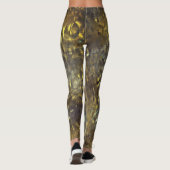 Leggings Mélange textuel de taches rugueuses, de taches sal (Dos)