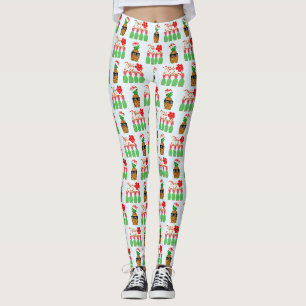 Leggings Mele Kalikimaka Hawaiian Pineappy Joyeux Noël