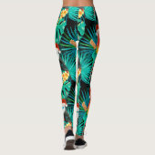 Leggings Mele Kalikimaka Oiseaux de la jungle tropicale (Dos)