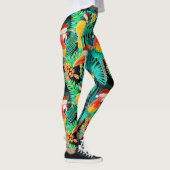 Leggings Mele Kalikimaka Oiseaux de la jungle tropicale (Droite)