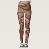 Leggings Melted chocolate texture (Devant)