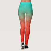 Leggings Mémoire de ciel corallien (Dos)