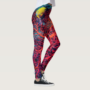 Leggings Mémoire de l'océan / Paysage de récif corallien