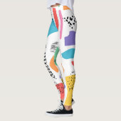 Leggings Memphis Art : Grunge Surface Design (Gauche)