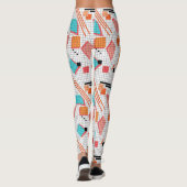 Leggings Memphis géométrique de l'école sans joint forme le (Dos)