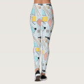 Leggings Memphis géométrique de l'école sans joint forme le (Dos)