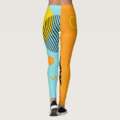 Leggings Memphis, hipster, tendance, illustration cool (Dos)