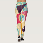 Leggings Memphis Mood : Tendance géométrique rétro (Dos)