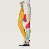 Leggings Memphis Mood : Tendance géométrique rétro (Gauche)