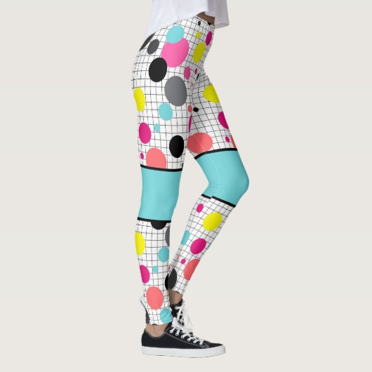 Leggings Memphis pois (Droite)
