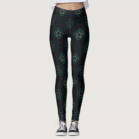 Leggings Memphis vert (Devant)