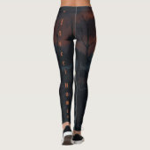 Leggings Menace Lune : La Forêt Noire Hantée à Dusk (Dos)