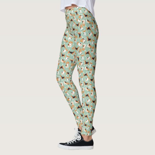 Leggings menthe beagle (Gauche)