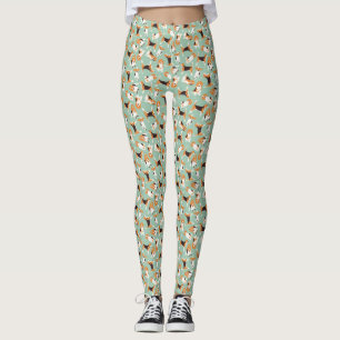 Leggings menthe de dispersion de beagle