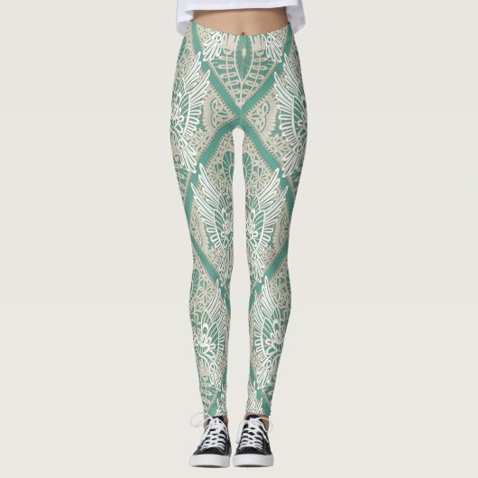 Leggings menthe en dentelle inséparable (Devant)