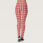 Leggings Menzies tartan rouge blanc plaid (Dos)