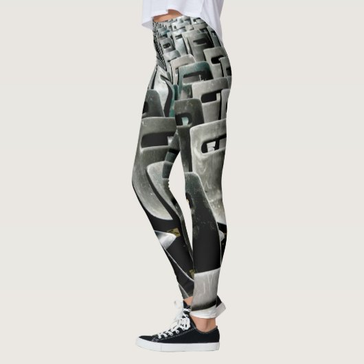Leggings Mer de cheveux gris (Gauche)