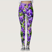 Leggings Mer de sérénité : Le beau terrain de purple violet (Devant)