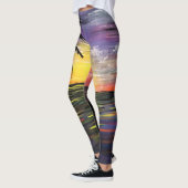 Leggings Mer du coucher du soleil (Gauche)