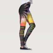 Leggings Mer du coucher du soleil (Droite)