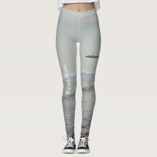 Leggings Mer froide et calme pendant la journée d'hiver
